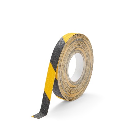 Bande antidérapante trafic léger jaune/noir 18.3 mètres - 25, 50, 100mm