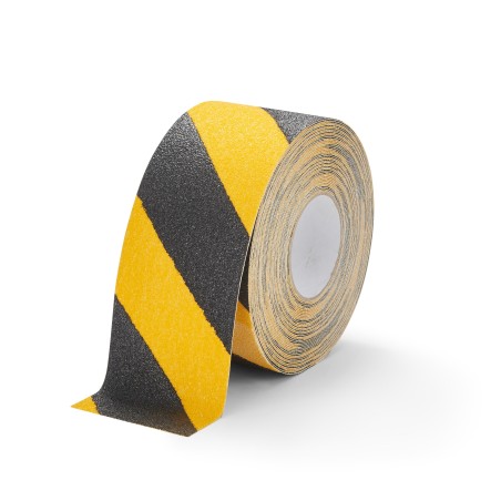 Bande antidérapante trafic léger jaune/noir 18.3 mètres - 25, 50, 100mm