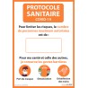 Affiche adhésive - Nombre de personnes maximum autorisées - A3 et A4 orange