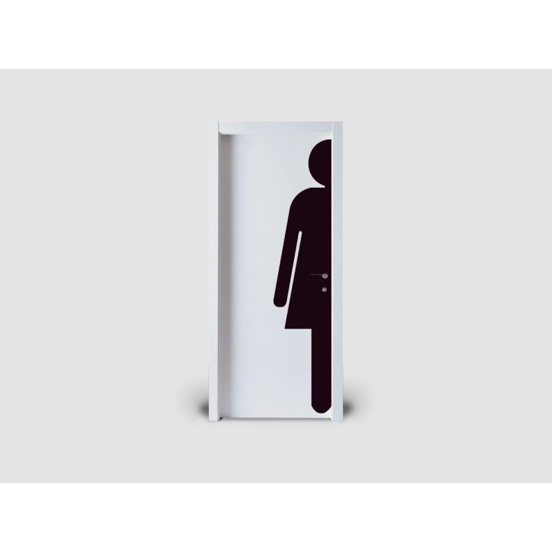 Signalétique géante de porte FEMME