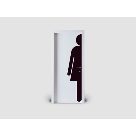 Signalétique géante de porte FEMME