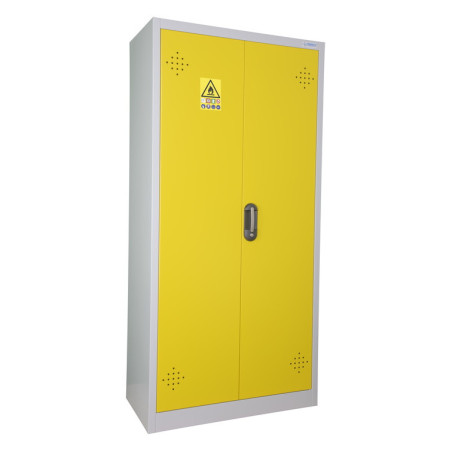 Armoire de sécurité 2 portes pour produits dangereux - Conforme INRS - 1950 x 930 x 500 mm - Acier