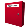 Armoire - Sécurité Incendie Murale - L345 x H355 x P100 mm - Tôle Rouge