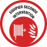 Autocollant - Pictogramme Equipier Seconde Intervention - Vinyle Souple Auto-adhésif