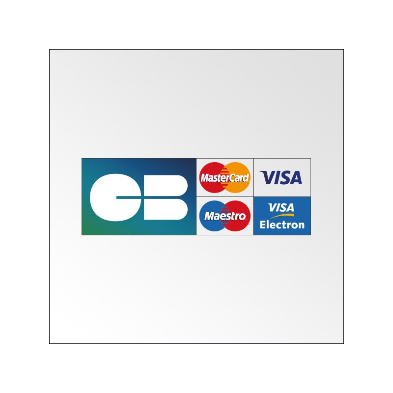 Autocollant - Paiement Carte Bleue accepté - Vinyle souple