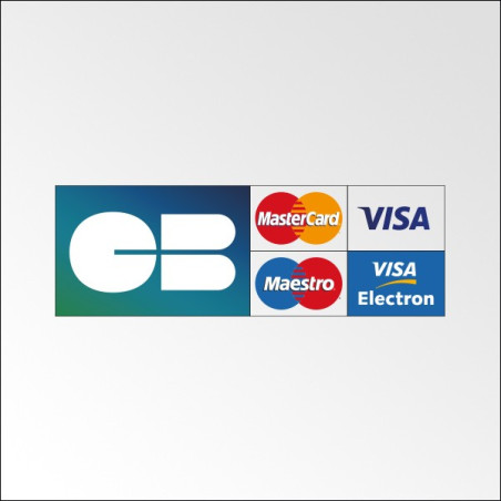 Autocollant - Paiement Carte Bleue accepté - Vinyle souple