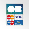Signalétique d'Information "Paiement par Carte Bleue accepté"
