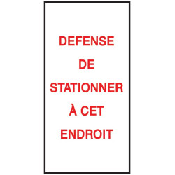 Lot de 20 papiers autocollants - Défense de stationner