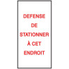 Lot de 20 papiers autocollants - Défense de stationner