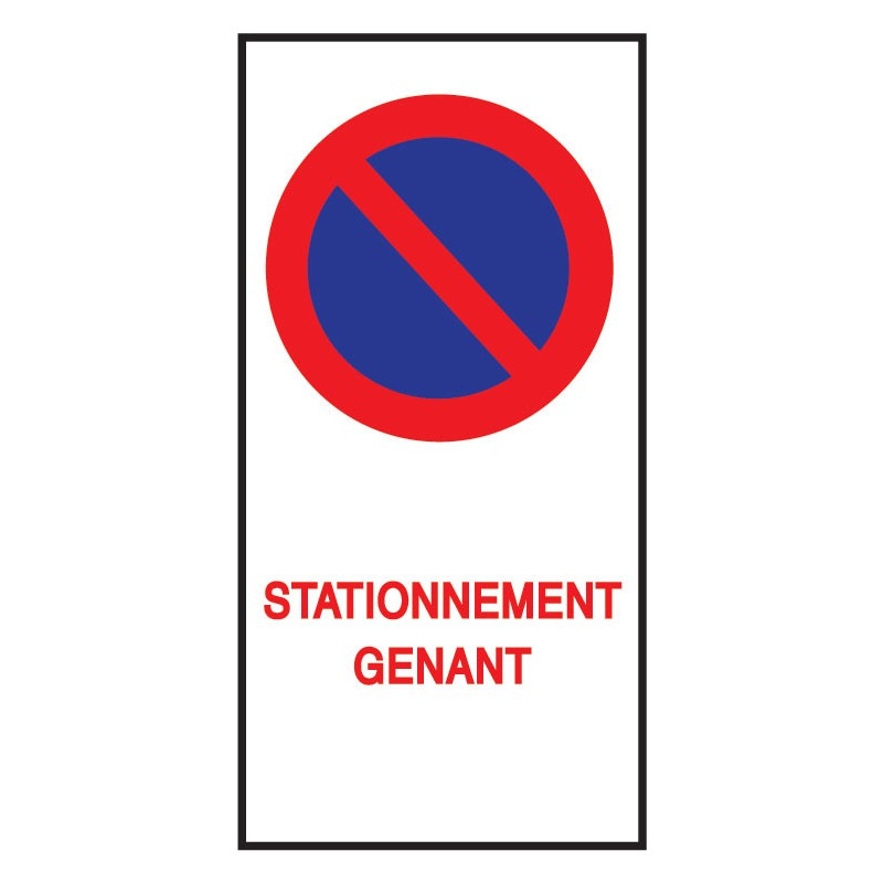 Lot de 20 papiers autocollants - Stationnement gênant