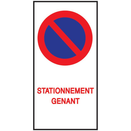 Lot de 20 papiers autocollants - Stationnement gênant