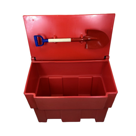 Bac à sable et sel rouge  + pelle - 50L, 100, 200L, 300L