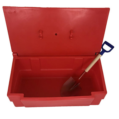 Bac à sable et sel rouge  + pelle - 50L, 100, 200L, 300L