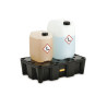 Bacs de rétention avec caillebotis - 25, 35, 60, 120 ou 250 litres