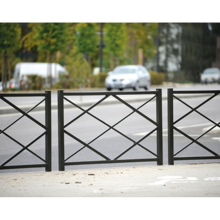 Barrière de Sécurité Urbaine - LOSANGE - NF/CE - 1500mm - Acier