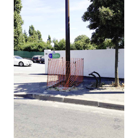 Barrière de balisage souple - Orange - 1000 mm x 50 m - Polypropylène