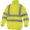 Ce blouson polaire haute visibilité est un vêtement de travail 2 en 1 qui assure à la fois confort et sécurité. Il est conçu pou