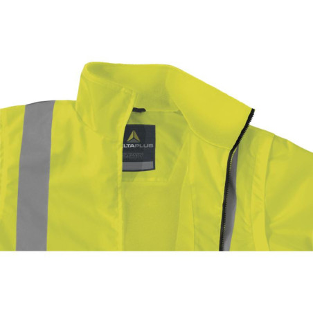 Ce blouson polaire haute visibilité est un vêtement de travail 2 en 1 qui assure à la fois confort et sécurité. Il est conçu pou