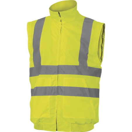 Ce blouson polaire haute visibilité est un vêtement de travail 2 en 1 qui assure à la fois confort et sécurité. Il est conçu pou