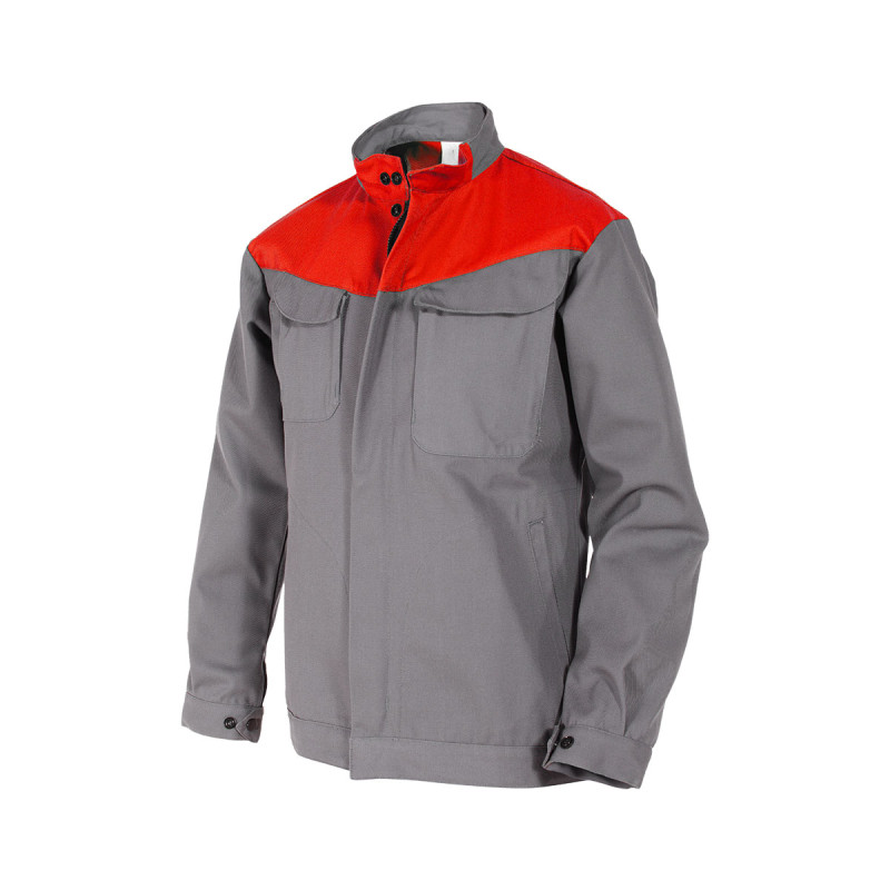 Blouson de Travail - Empiècements Contrastés - Coton/Polyester