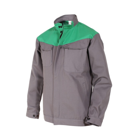 Blouson de Travail - Empiècements Contrastés - Coton/Polyester
