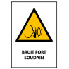 Panneau ISO 7010 "Bruit fort soudain" W038