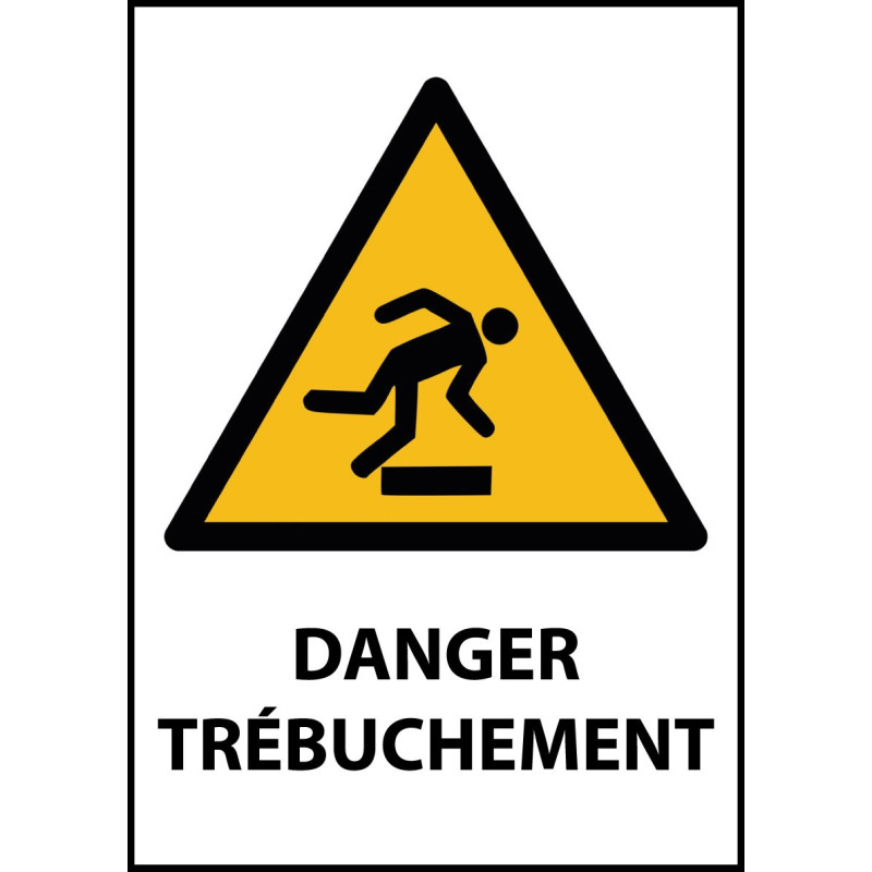 Panneau de Danger - Trébuchement - W007