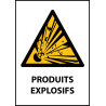 Panneau de Danger "Produit explosif" Vinyle A5