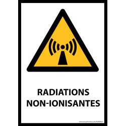 Panneau ISO EN 7010 - Radiations non-ionisantes - W005