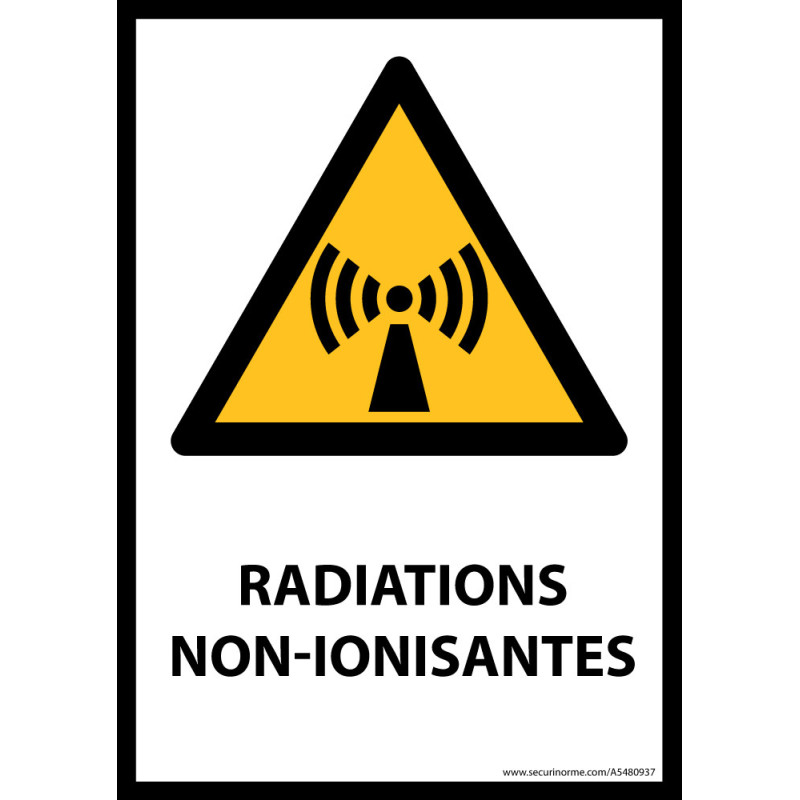 Panneau ISO EN 7010 - Radiations non-ionisantes - W005