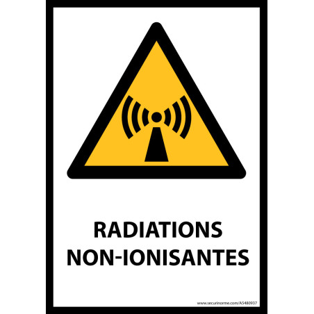 Panneau ISO EN 7010 - Radiations non-ionisantes - W005
