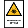 Panneau ISO EN 7010 - Rayonnement optique - W027