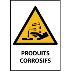 Panneau de Danger - Produits Corrosifs - W023