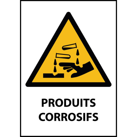 Panneau de Danger - Produits Corrosifs - W023