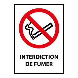 Panneau Interdiction de fumer - Universel - P002 - ISO 7010