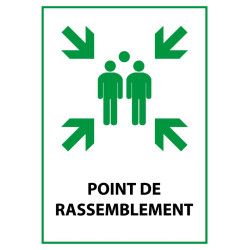 Panneau Premiers Secours - Point de Rassemblement - E007