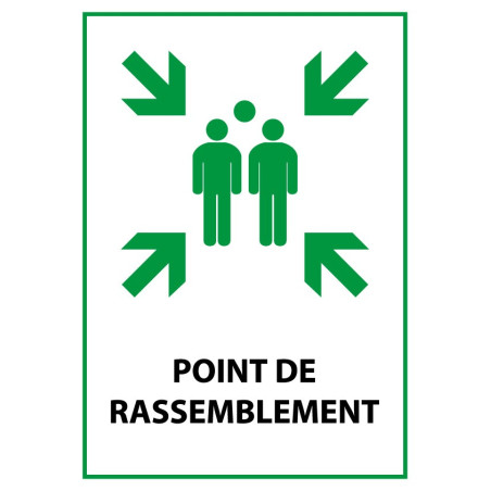 Panneau Premiers Secours - Point de Rassemblement - E007