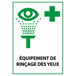 Panneau premiers secours - Équipement de rinçage des yeux - ISO 7010 E011