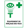 Panneau premiers secours - Équipement de rinçage des yeux - ISO 7010 E011
