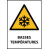 Panneau avertissement - Basses températures - W010