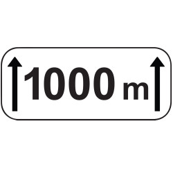 Panonceau - Étendue M2 "1000 m" - NF