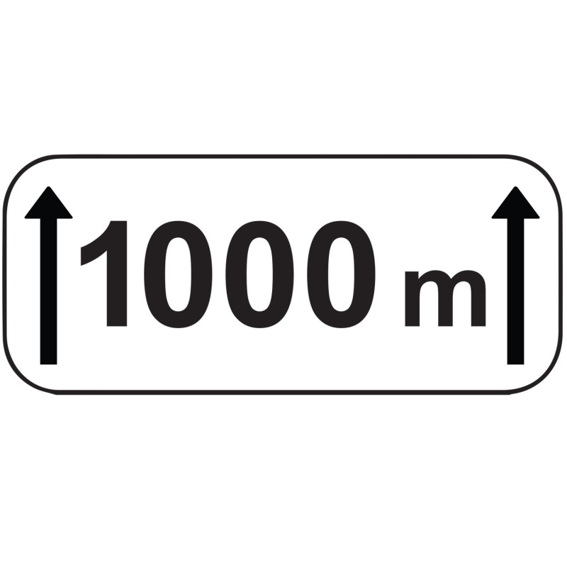 Panonceau - Étendue M2 "1000 m" - NF