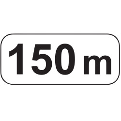 Panonceau de Distance - "150 m" - M1 - NF