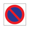 Adhésif - Stationnement interdit carré - 150x150 mm