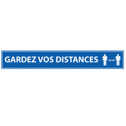 Adhésif - Gardez vos Distances - 700x100mm