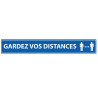 Adhésif - Gardez vos Distances - 700x100mm