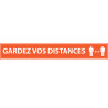 Adhésif - Gardez vos Distances - 700x100mm