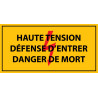 Adhésif danger électrique - Haute tension, défense d'entrer, danger de mort - Vinyle