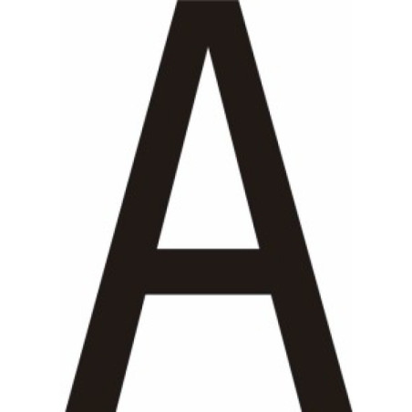 Adhésif - Lettres adhésives en vinyle noir A - à - Z - Lot de 10