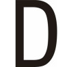 Adhésif - Lettres adhésives en vinyle noir A - à - Z - Lot de 10
